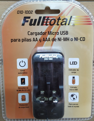 Cargador Para Pilas Aa-aaa Nimh Y Nicd Full Total 010/1002