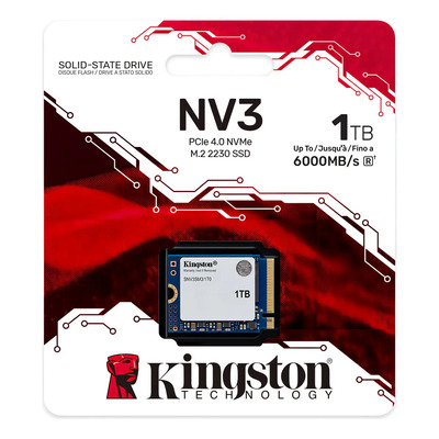 Ssd Kingston Nv3 1tb Nvme Pcie 4.0 2230 Lectura\u002Fescritura 6000\u002F4000mb\u002Fs | Envío gratis