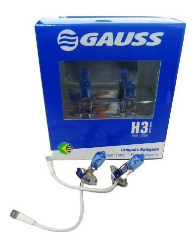 Lâmpada H3 Super Branca Gauss 24v 70w - Par