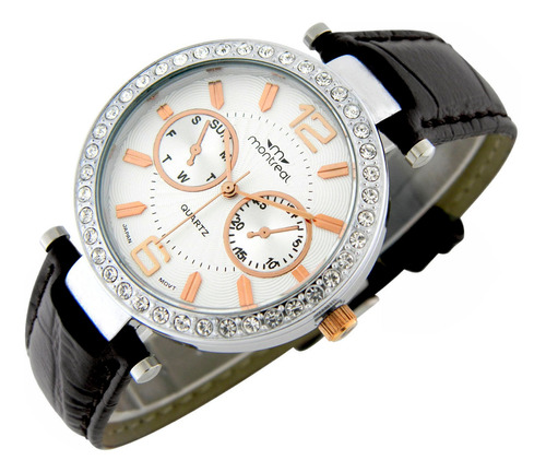 Reloj Montreal Mujer Ml290 Strass Envío Gratis T. Oficial