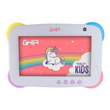 Tablet Ghia Para Niños Kids 7 1gb 16gb Quad Core Color Unicornio