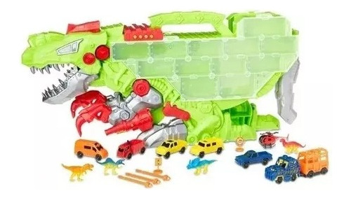  Dino Transporter 18pza Juguete Para Niños Kid Conection