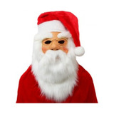 Mascara Papa Noel Santa Claus Latex Con Gorro Disfraz