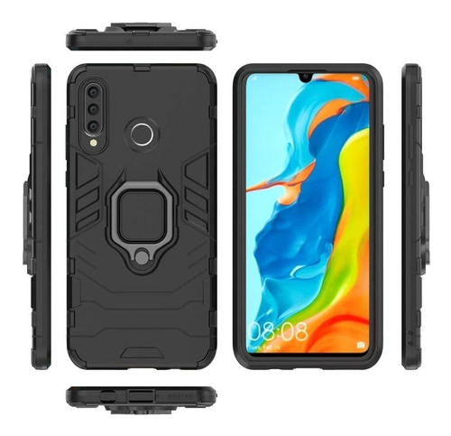 Huawei P30 Lite Case Bumper Antishock Black Panther Premium 