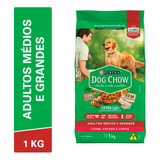 Racao Dog Chow 1kg Ad Md/gd Carne/fgo/arroz