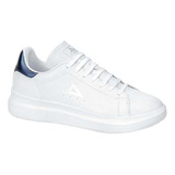 Tenis Escolar Casual Urbano Pirma Blanco/azul Juniors 5504