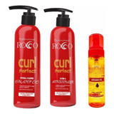 Rocco® Kit 3 Curl Perfect Para Cuidado Cabello Crespo 500ml