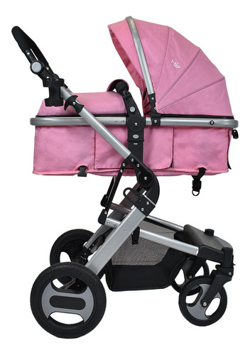 Coche Bebe Happy Baby Wow Color Rosa Chasis Rosado