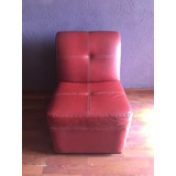 Sillón Rojo Individual Tipo Futón