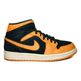 Zapatillas Nike Air Jordan 1 Mid Black Orange Peel