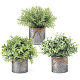 Plantas Macetas Artificiales Hogar Decorativas Bonsai 3pcs