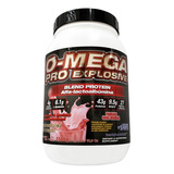 Proteína Whey Omega Pro Explosive 1,500 Gr 3.3 Lbs Bajo Carb Sabor Fresas Con Crema