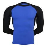 Playera Deportiva De Licra Combinada (spandex) Hombre