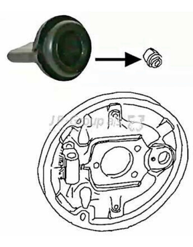Tapn Ajuste Freno Delantero O Trasero Vw Escarabajo Foto 3