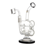 Oil Bong De Vidro Cultura Dab Extração Recycler Filtro Nail 