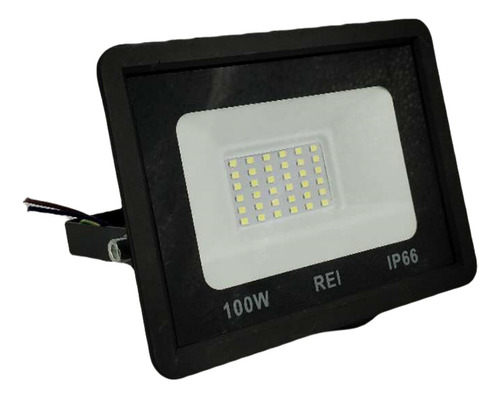 Refletor Led 100w Holofote  Prova Dágua Ip66 Branco Frio 