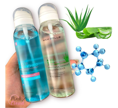 Spray Facial Tonico Aloe/acido Hialuronico 160ml Max Belle