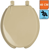 Asiento Para Wc Redondo, Color Beige Foset Awc-40c