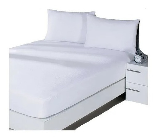 Protector Concord Colchón Impermeable Queen Size Blanco