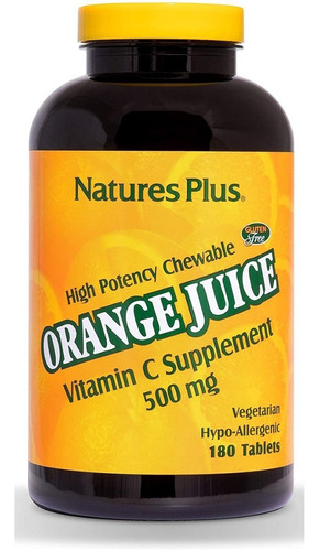 Vitamina C 180tab  Natures Plus - Unidad a $1671