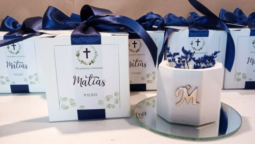 Souvenirs X20 Velas En Caja Con Dije Y Personalizacion