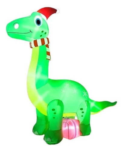 Dinosaurio Inflable Navideño Huuidy, Cristo De 6 Pies Al Air