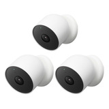 Cámaras De Seguridad Google Nest Cam Ga02077 (paquete De 3