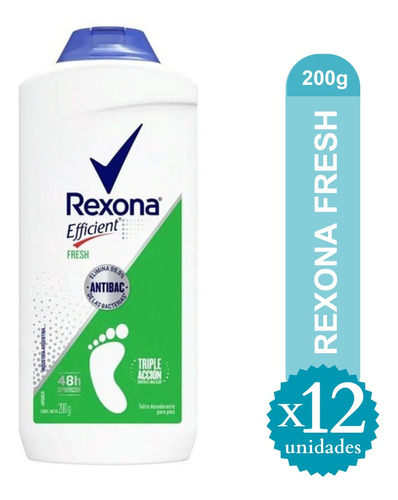 Pack Desodorante P/pies Rexona Fresh 200g X12 Unid - Ma