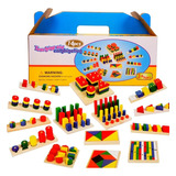 Set 14 Juegos Montessori De Madera Educativo