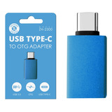 Adaptador Usb-c Para Usb 3.0 Para Notebook Macbook Otg, Cor Azul - Adaptador Usb Tipo C Para Usb