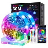 Cinta De Luz Led Rgb 30 Metros Tira Led + Control Bluetooth