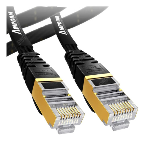 Cabo Rede Rj45 Cat7 20 Metros 10gbps 600mhz Blindado Ampcom