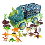 Dinosaur Truck Toys And Cage Con Figuras De Dinosaurios, 1
