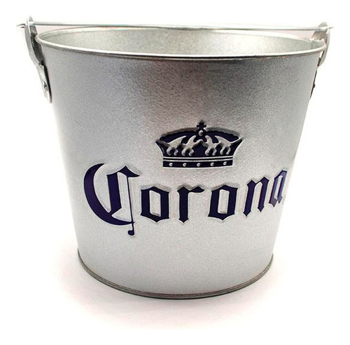 Bucket Corona Galvanizado Hielera Con Destapador 
