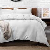 Funda De Duvet Dreamlab [king Size 264x228cm] Color Blanco Diseño De La Tela Liso