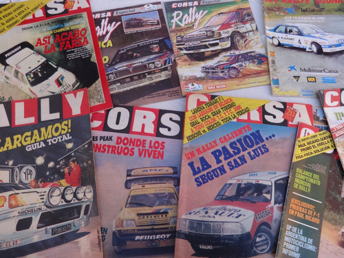 Lote 13 Revista Corsa Rally Peugeot 205 Lancia Delta Antiguo