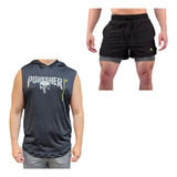 Musculosa Deportiva Hombre Punisher + Short Con Calza Ng Cuo