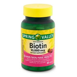 Biotina 10.000mcg Fast Dissolve Spring Valley 60un - Eua