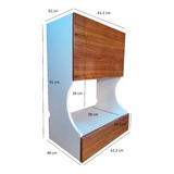 Alacena Madera Mueble De Cocina Porta Microondas