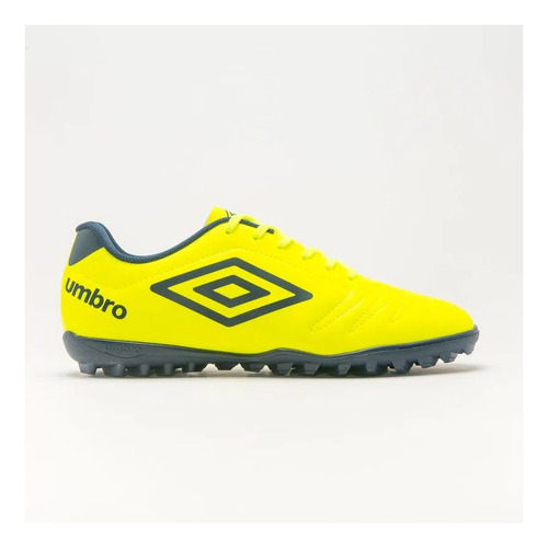 Chuteiras De Futebol Umbro Chuteira Society Class U01fb002015 Cor Lime/navy Com Sola Tf Adequada Para Grama Sintética Masculino 43 Br