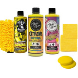 Kit Lavado  Auto Lustre Cera Manopla Pad Paño Toxic Shine Am