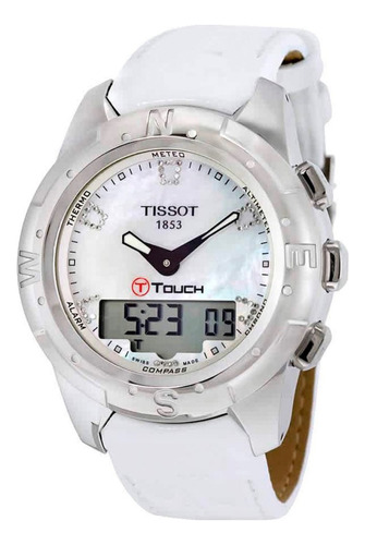 Reloj Tissot T-touch Ii Esfera Madre Perla Blanca