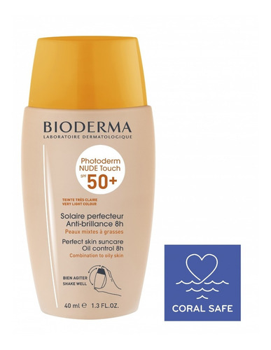 Bioderma Photoderm Nude Touch Very Light Spf 50+  40 Ml