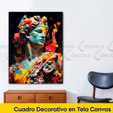 Cuadro Canvas Estatua Antigua Griega Psicodelico 60x90