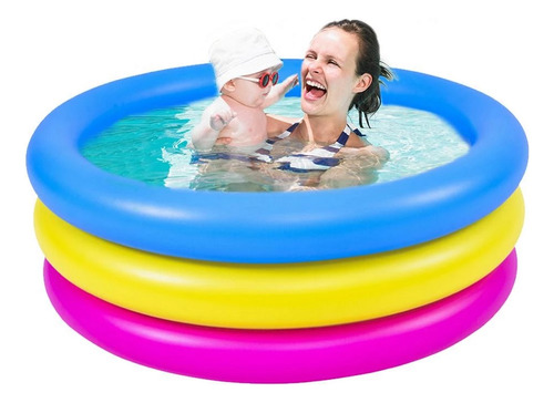 Piscina Infantil Inflável 66 Litros Brizi - Bp066 Cor Amarelo