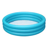 Alberca Inflable Juguete 165x30cm Piscina 3 Aros, 300 Litros Color Azul Claro