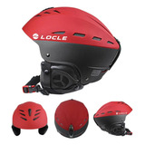 Capacete Locle Snowboarb Black Red Crack ( 55-57cm )