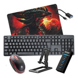 Kit Gamer Mobilador 3.0 Teclado Mouse P/celular Freefire Cod