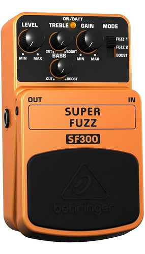 Behringer Super Fuzz Sf300 Pedal De Efectos De Instrumento D