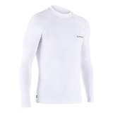 Playera De Surf Blanca Anti-uv Top 100 Manga Larga Hombre